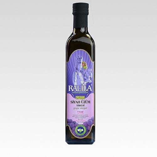 Ralila Organik Üzüm Sirkesi (Siyah Asma Üzüm) 500 ml