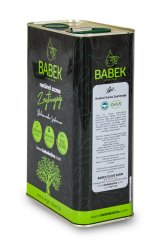BABEK  Organik Erken Hasat Soğuk Sıkım Naturel Sızma Zeytinyağı 3lt