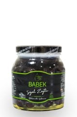 BABEK  Doğal Fermente Siyah Zeytin Cam Pet Kavanoz Xl-l 1000gr