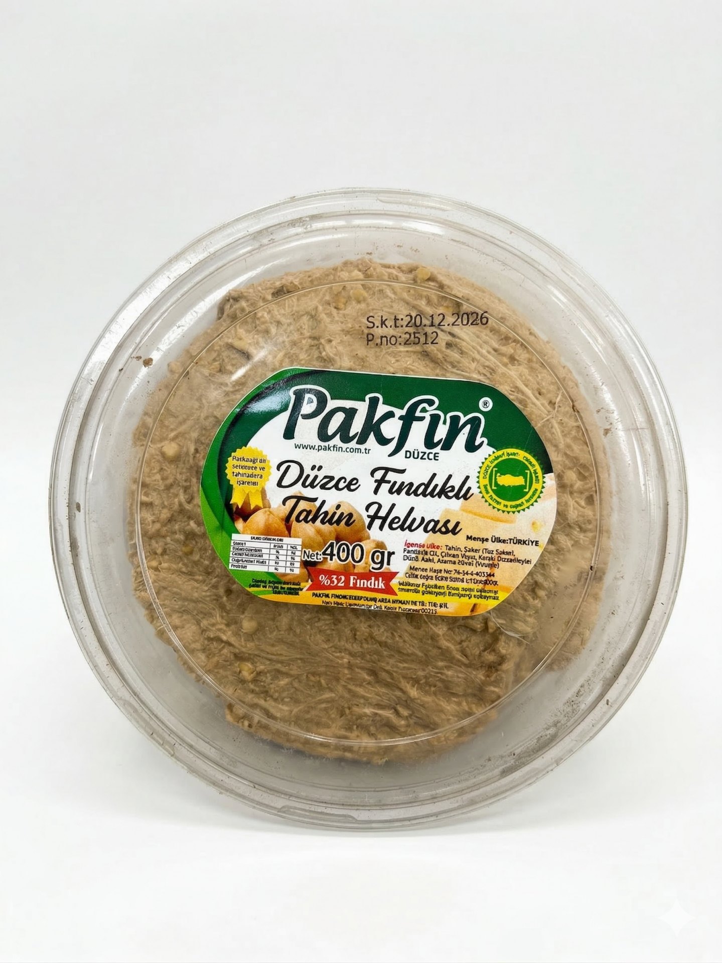 DÜZCE FINDIKLI TAHİN HELVASI 400  GR